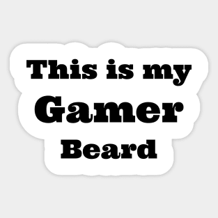 gamer beard Sticker